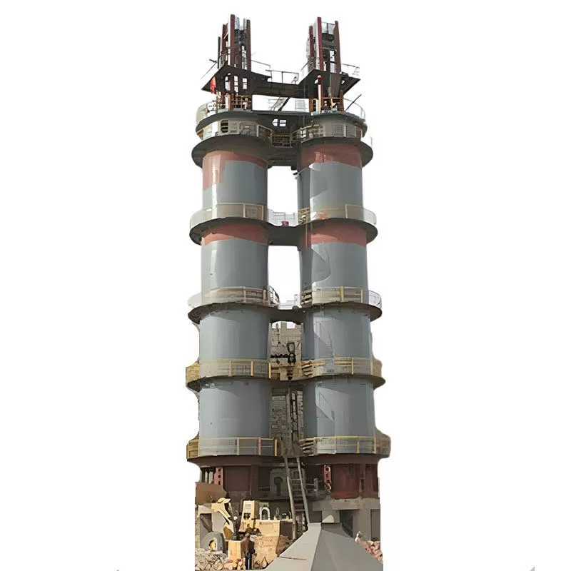 180-тонная активная вертикальная печь для производства извести с устойчивой тепловой системой и регулируемой производительностью