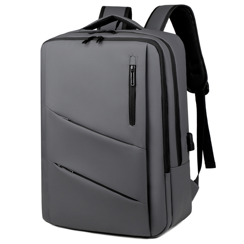 Cross-border Laptop Bag, Large-capacity Portable Commuter Backpack, Water-resistant, USB Port, Casual Business Backpack_voghion.com