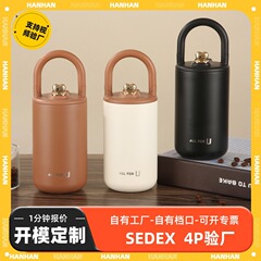 2025 新製品 304 ステンレス鋼魔法瓶カップ女の子のためのポータブルハンドルウォーターカップ二重層真空かわいいカップ