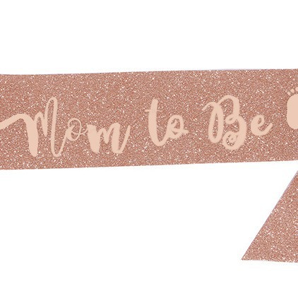 Cumpleaños en stock, banda de cumpleaños, correa de etiqueta, corona de oro rosa, correa de hombro