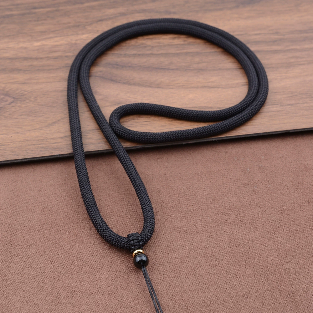 Шея подвесная веревка простая веревка черная веревка нефритовая подвеска