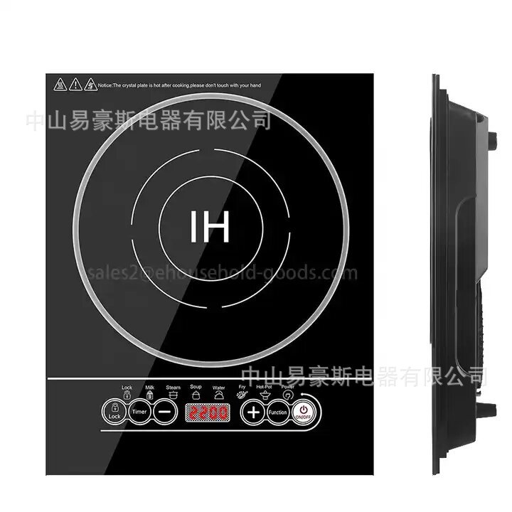 Cross-border intelligent high-power induction cooker with black crystal panel, does not require special pots, hotpot, stir-fry, light-wave oven, grill, electric ceramic stove