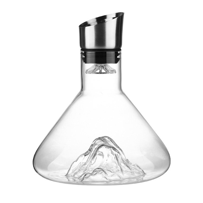 Iceberg cascada vino tinto decantador casero de lujo ligero de alta gama vidrio de cristal vino dispensador de vino extranjero botella de vino