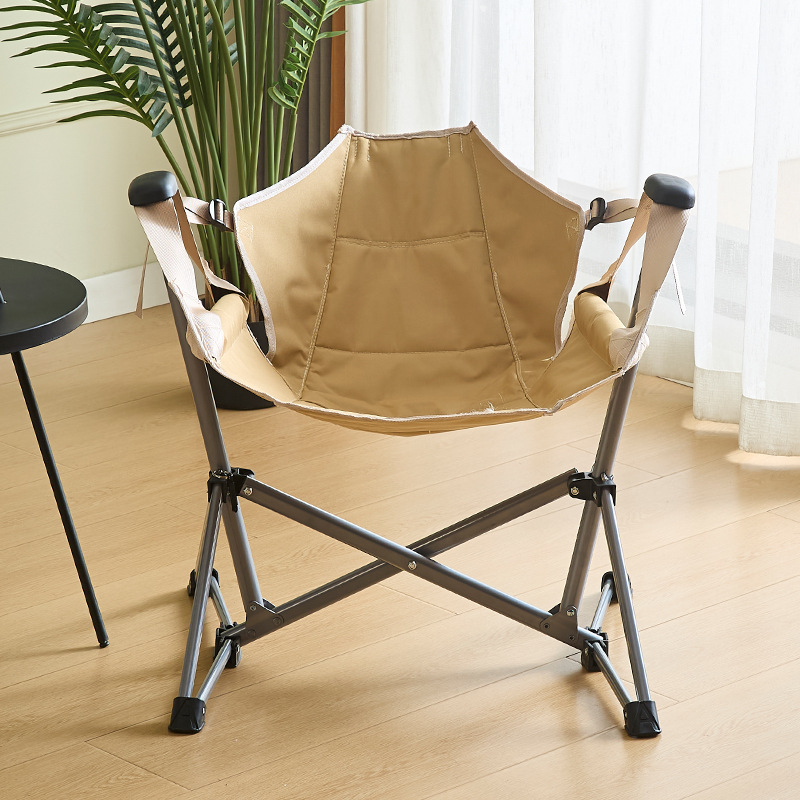 Silla plegable al aire libre para picnic ocio silla mecedora portátil de luna acampando pescando patio silla plegable portátil universal