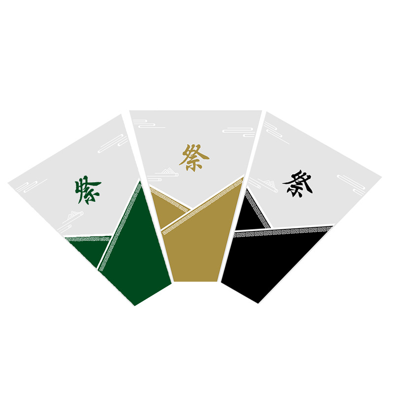 Bolsas de ramo de Qingming al por mayor, memorial transparente, memoria de un solo ramo, bolsas de embalaje, bolsas de flores, suministros de sacrificio de Ching Ming