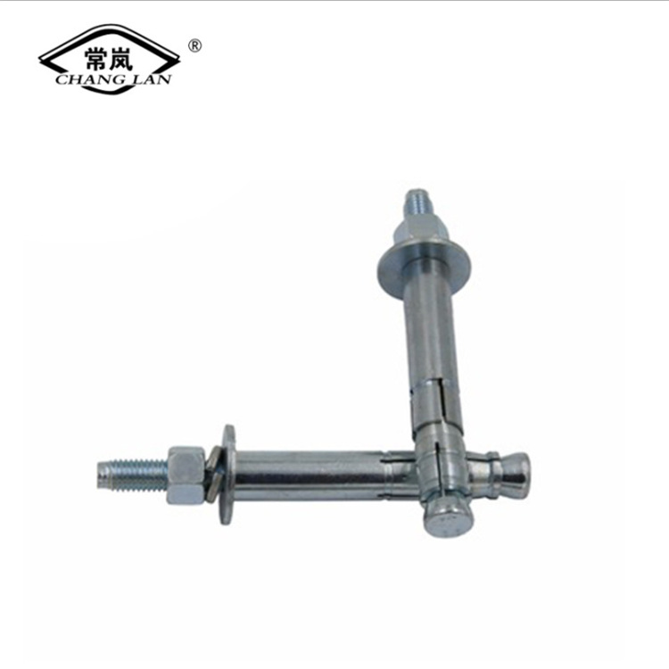 机械锚栓双管后扩底锚栓重型高强度自切底锚栓热镀锌膨胀螺栓螺纹