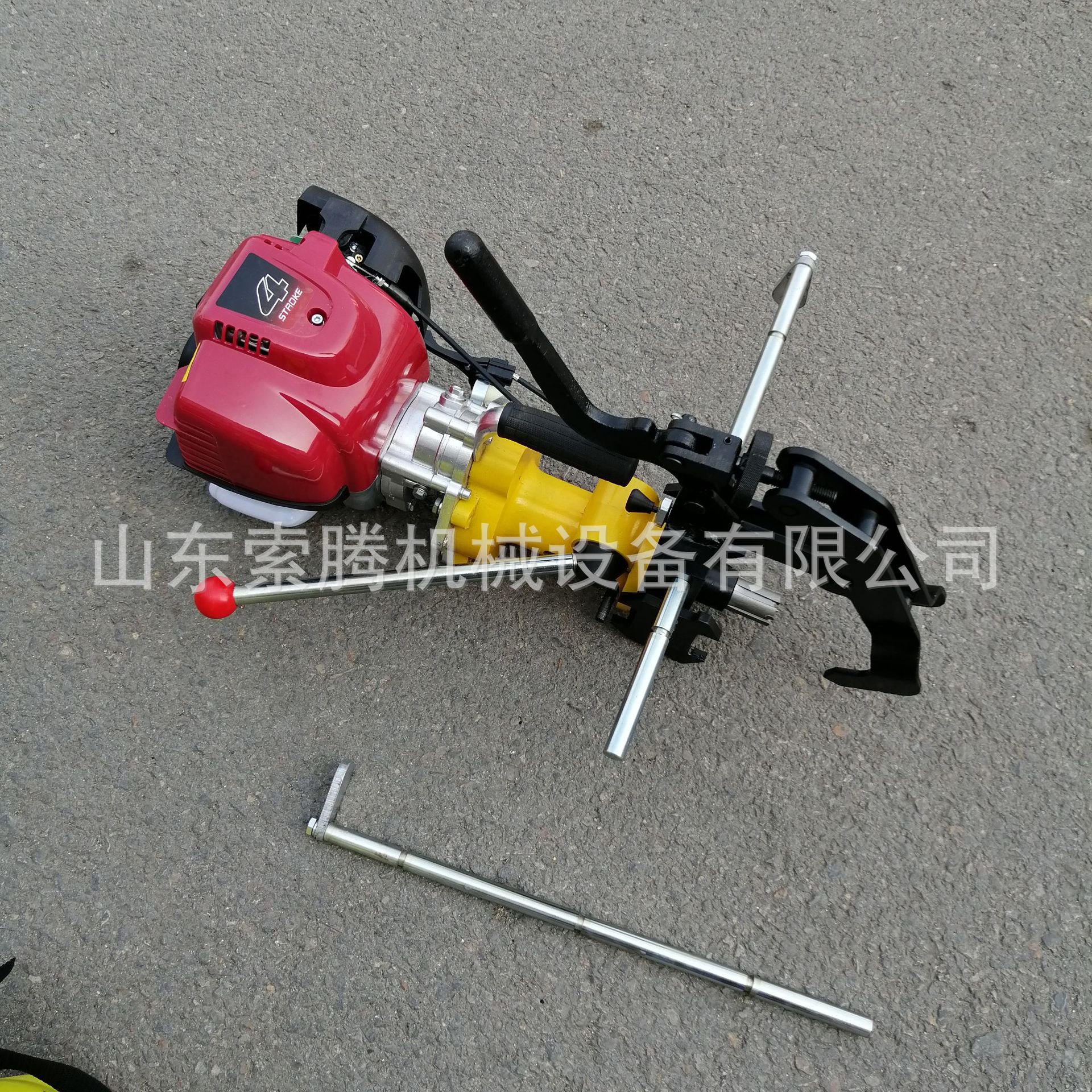 汽油机钢轨打眼机 轨道钻孔机 轨道钻取机 铁轨钻眼开孔机内燃型