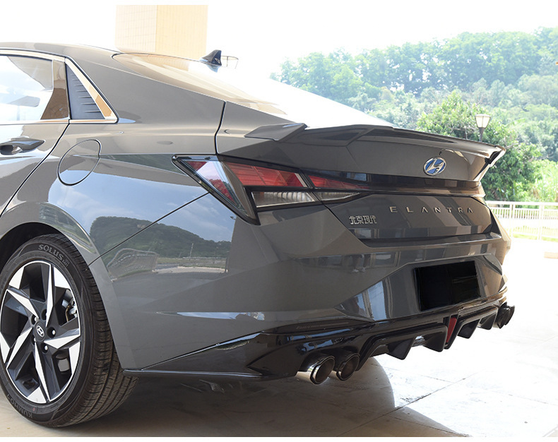 Suitable for 21-25 Seventh-Generation Elantra Tail Modification Mc Model, Special Appearance for Tail Spoiler Without Drilling
