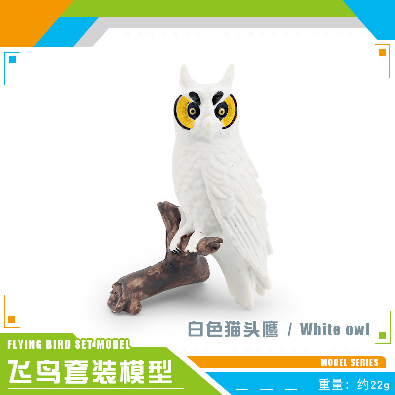 Amazon simulación pájaro modelo animal Thunderbird color Snipe búho Urraca pájaro loro adornos estáticos