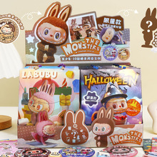 爆款拉布布文创大盲袋卡通高颜值LABUBU手提惊喜盲盒徽章本子礼包