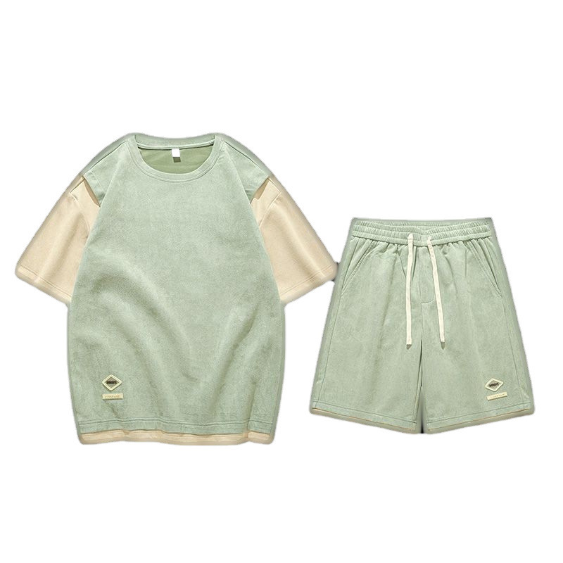Conjunto Deportivo de Playera y Shorts para Hombre y Mujer, Poliéster, para Uso Casual