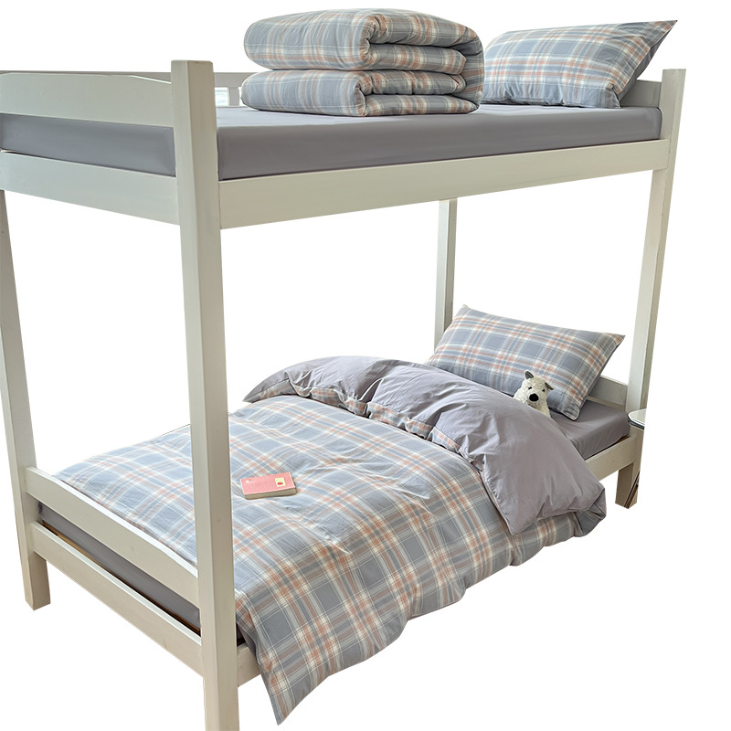 Temporada de estudiantes Sábanas de dormitorio de estudiantes Juego de tres piezas Dormitorio de estudiantes Funda de edredón individual Dormitorio Juego de sábanas para literas