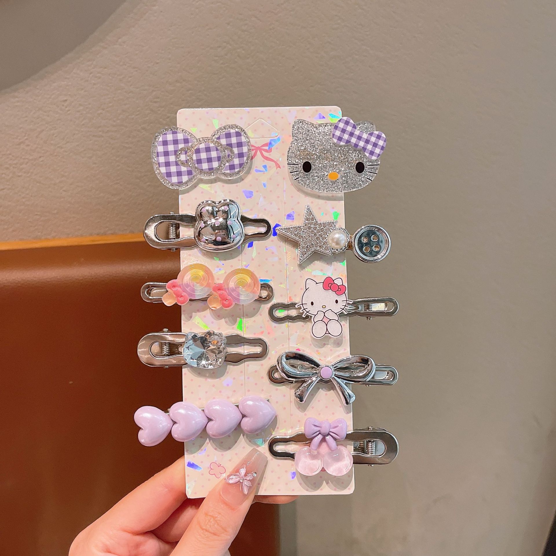 KT gato clip de dibujos animados clip de cabello para niños clip de frange niña dulce clip de cabello para niños clip de cabello para niños clip de cabello para niños