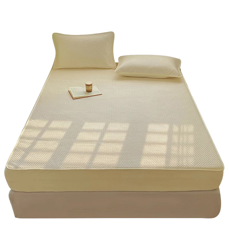 2025 nuevo estilo de clase A soya acolchado con sábana de algodón colchón individual funda protectora Simmons sábana de seda de hielo de verano 3