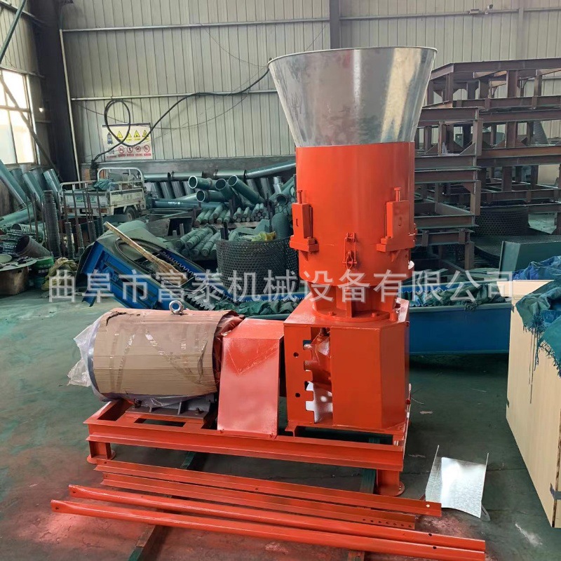 平模牛羊饲料颗粒机 养殖玉米麦麸颗粒机 秸秆草粉混合颗粒机
