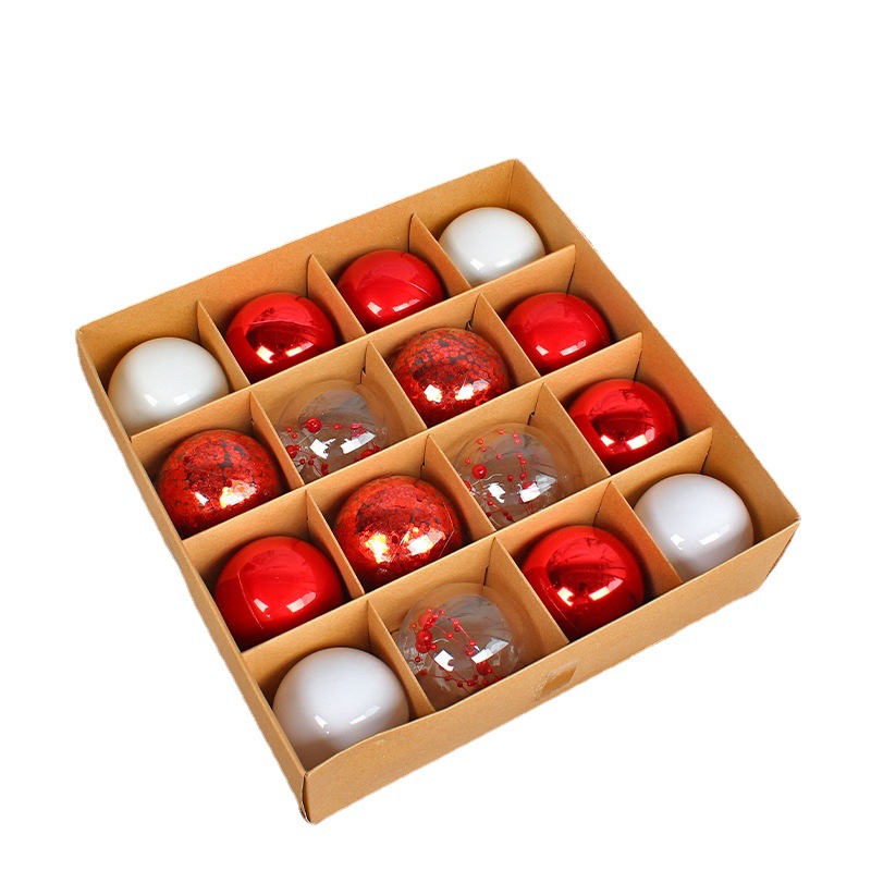 Hong Kong Love Navidad bola pintada bola colgante bola galvanizada caja de regalo de vacaciones bola personalizada