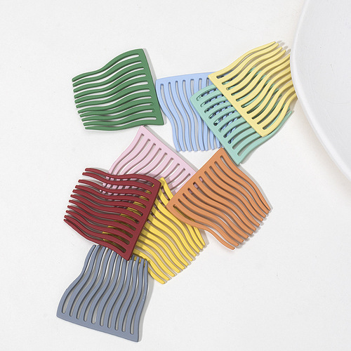 Metal hair comb without trace hair clip, temperament girl Korean back hair ornament reverse comb bangs clip, reverse hair pin