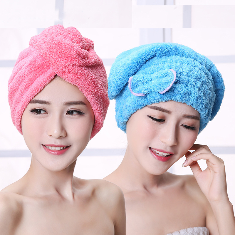 【高品質の厚手のドライヘアキャップ】ドライヘアキャップ女性の超吸水ロングヘアのドライヘアバッグ|undefined