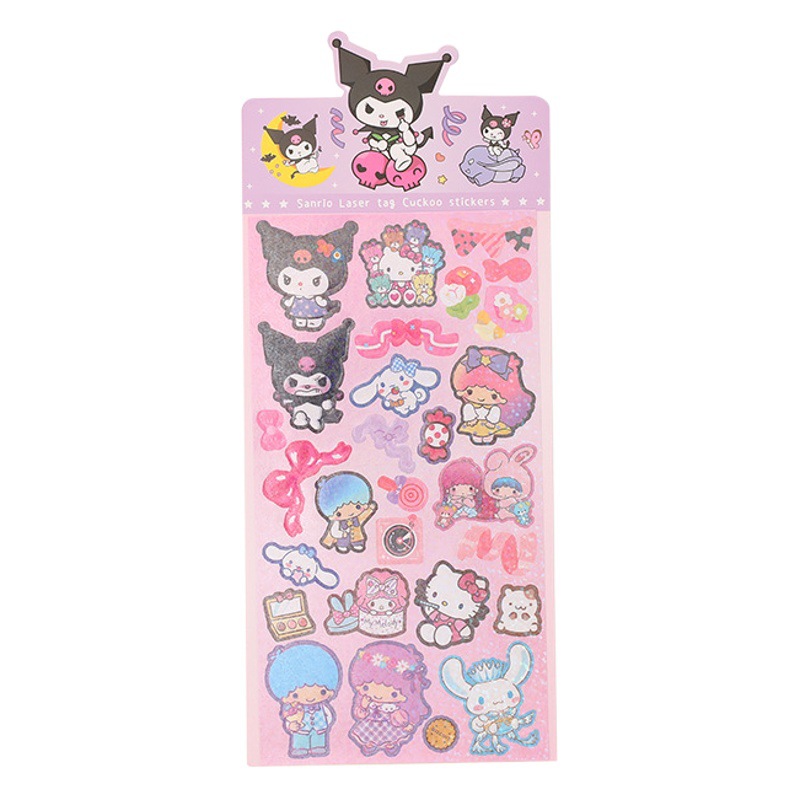 日本のサンリオのクロミの美楽ティのレーザーのステッカーのアイデアのディスクはかわいい手帳を貼って絵を貼ります。