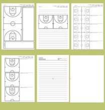 篮球战术本笔记本科比日志本教案本计划本训练本教练本篮球战术板