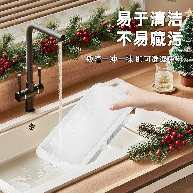 新款大号单腔圣诞小屋蛋糕食品级硅胶模具易脱模慕斯蛋糕硅胶模具|undefined