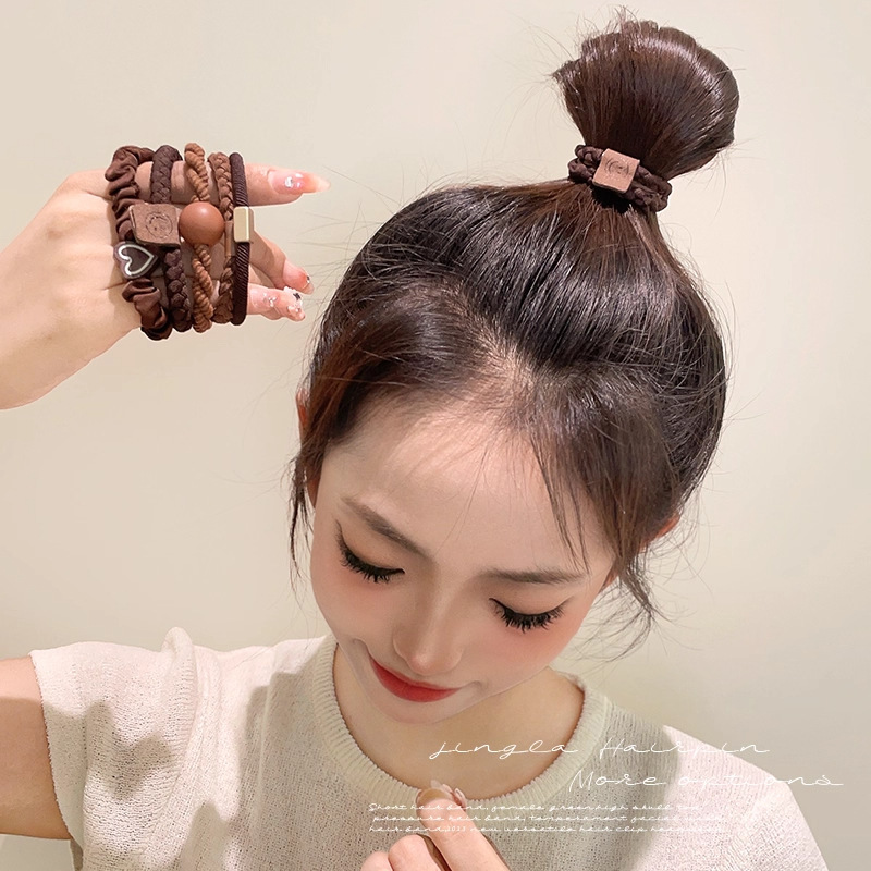 高马尾头绳发圈女成人2025新款高端发绳皮筋高弹力耐用扎头发发饰|undefined