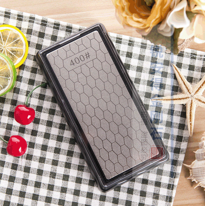 双面钻石磨刀石 蜂巢型开刃家用菜刀石 400/1000厨房金刚石磨刀器