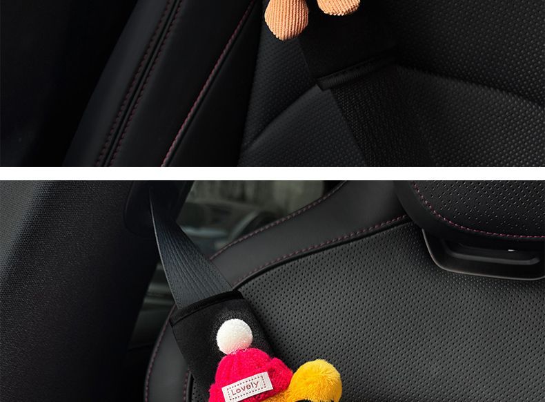 New Style Protective Goggles, Sunflower Lemonade, Seatbelt Shoulder Pads, Decorative Plush Doll, Car Decoration, Anti-Neck Strangulation for Women