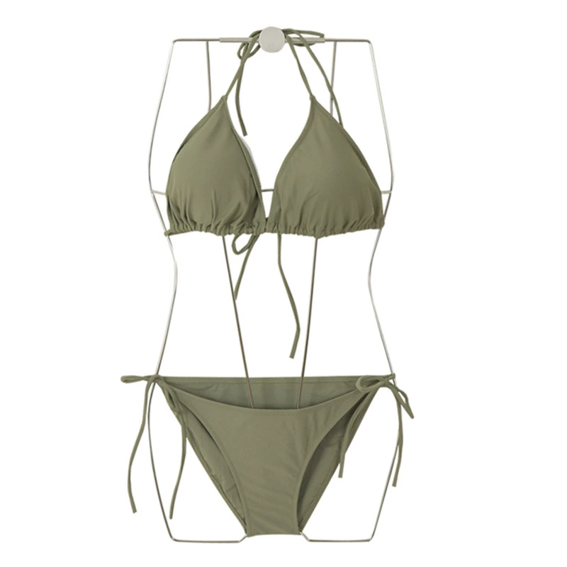 Multicoloured summer sexy swimwear, split beach push up bra for swimming, internet celebrity