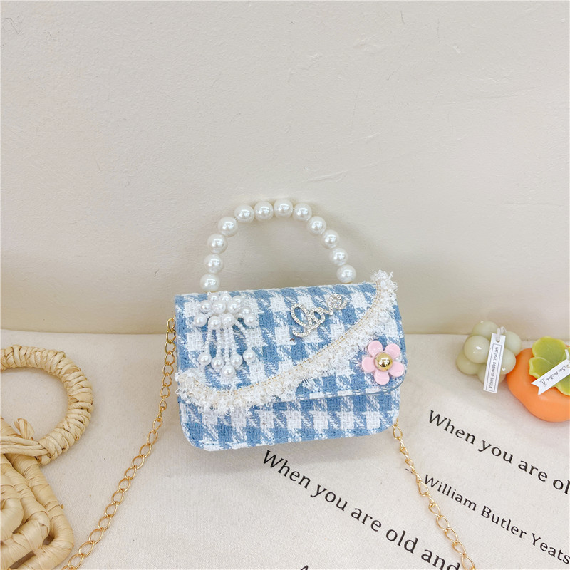 Luz houndstooth azul