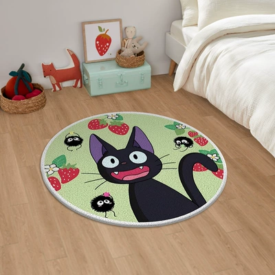 Avtomobil döşəmə paspasları Floor Mat Bathroom Bathroom - smiley-cat-12-4060cm-imitation-cashmere