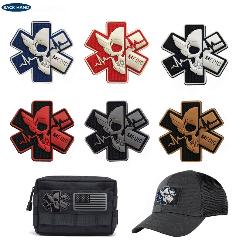 PVC Velcro Band Аpp Patch (Ao Turdor) 8×8 см, вышитый ПВХ, съемная петелька на обратной стороне