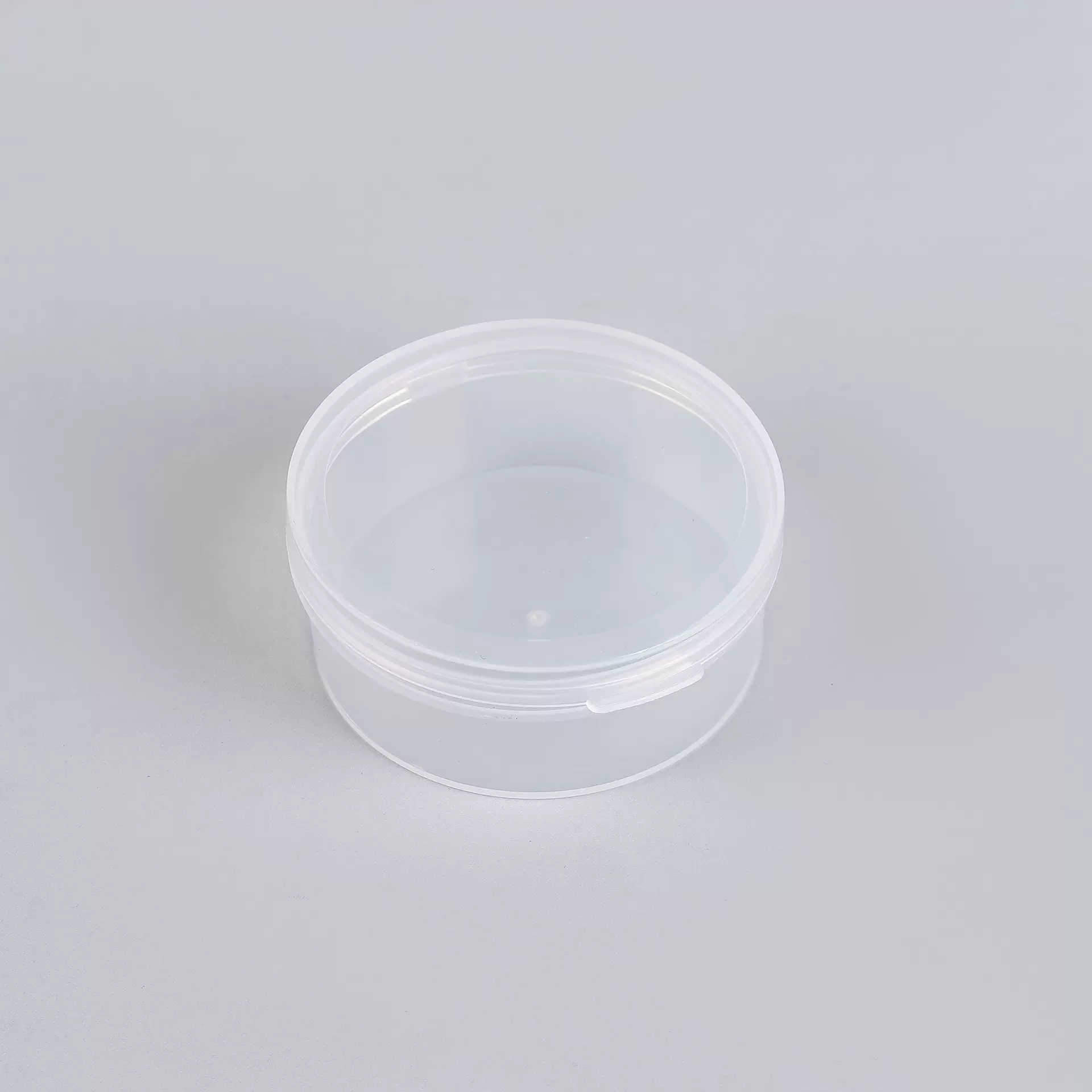 圆盒塑料透明盒收纳盒气垫展示盒首饰包装盒实验器皿圆形粉扑盒