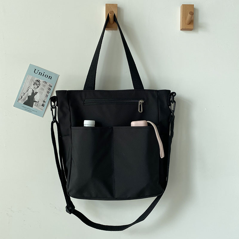 Bolsa de lona impermeable bolsa de hombro de verano para mujer bolsa de gran capacidad para mujer bolsa de mensajero para estudiantes universitarios