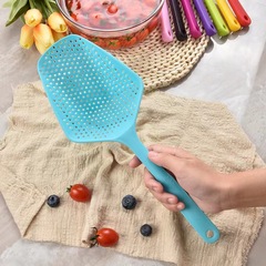 Large, One-Piece, Lengthened Handle Mesh Shovel | Plastic Ice Shovel with Water-Resistant Feature | Drainage-Ready Slotted Spatula | Strainer-Ladle for Scooping and Draining