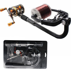 Wholesale fishing reel spooler, line-winding tool, outdoor fishing accessories—packaged in blister plastic boxes.
