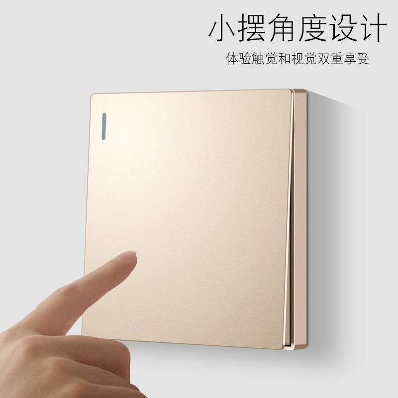 電源插座面板 多孔usb13A無框電制燈制面板家用暗裝方角開關插座