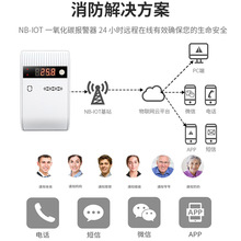 NB一氧化碳报警器家用室内智能蜂窝煤烟煤气体报警探测感应器商用