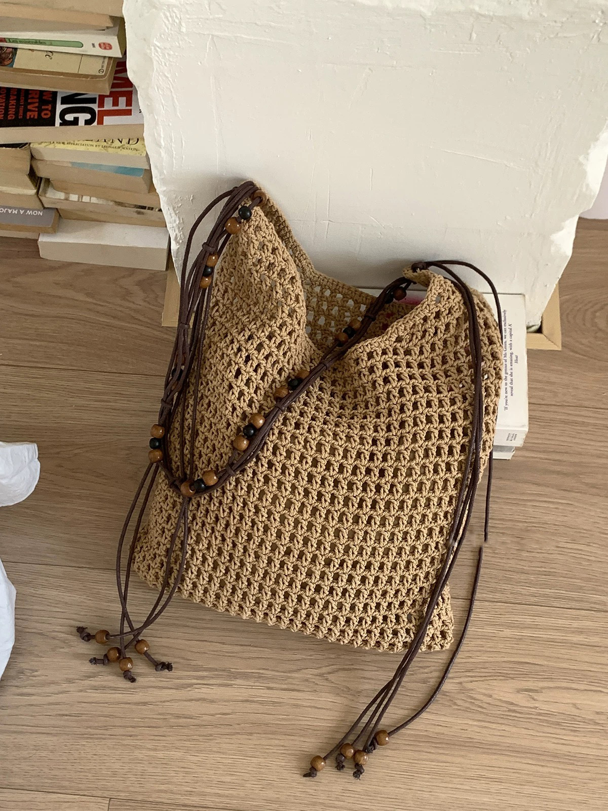 2025 New Summer Hollow Woven Bag For Women, Large Capacity Beach Straw Bag For Seaside Vacation, Shoulder And Crossbody Bag - Thumbnail 7