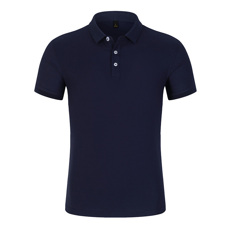 Zhuo Fandi 85691 summer lapel cotton short sleeve high-end polo shirt business blank solid color printing LOGO wholesale