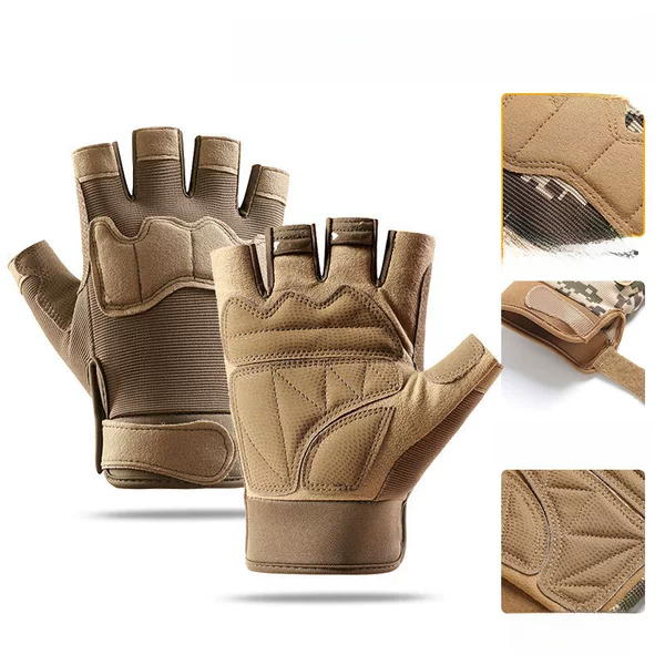 Tactical Gloves Men's Spring and Summer Outdoor Sports Cycling Mountaineering Non-slip Training Fitness Wear-resistant and Durable A15B
