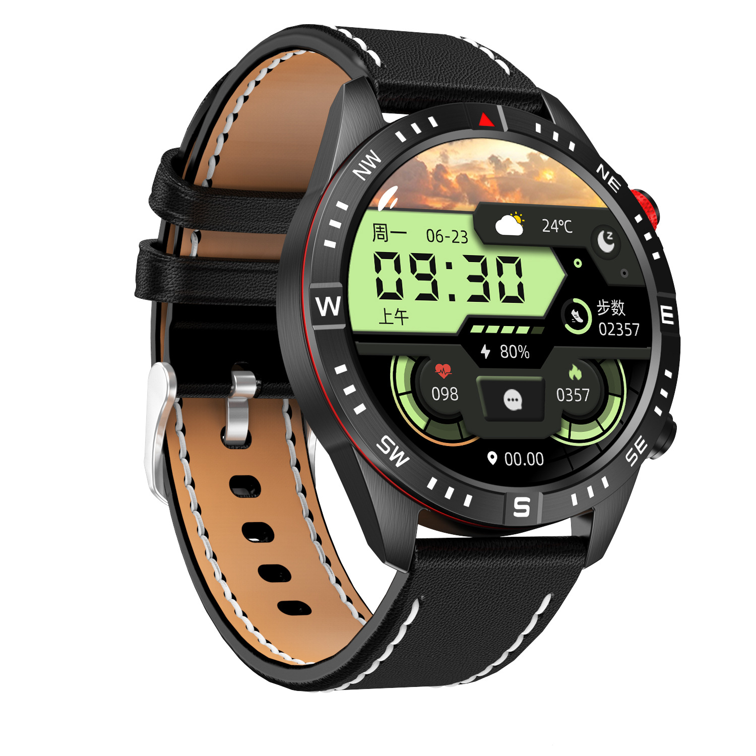 CY800 reloj inteligente pedómetro monitoreo de frecuencia cardíaca llamada Bluetooth monitoreo del sueño reloj inteligente impermeable image 3