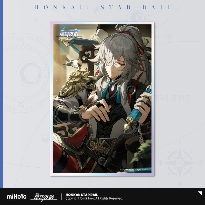 Коллекционный значок (Honkai: Star Rail) — персонаж, цветной картон на подложке, одиночный