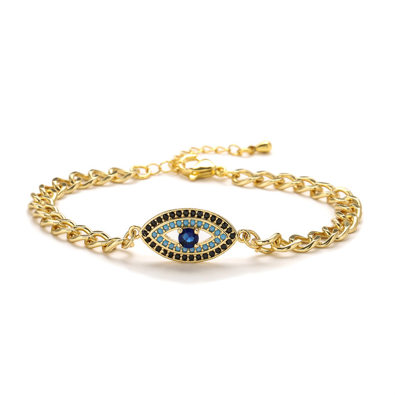 Fashion Palm Copper Bracelets Plating Zircon Copper Bracelets