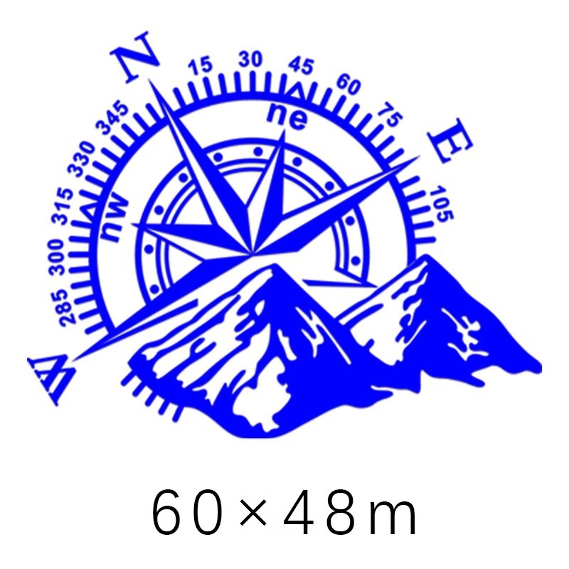 Синий, 60×48см