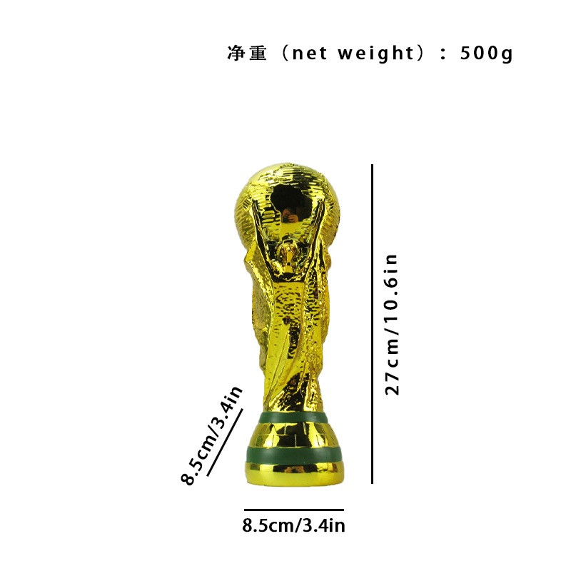 Copa del mundo suministros de ventilador Premio Balón de Oro trofeo botas de oro Guantes de Oro portero de fútbol trofeo letras regalo al por mayor