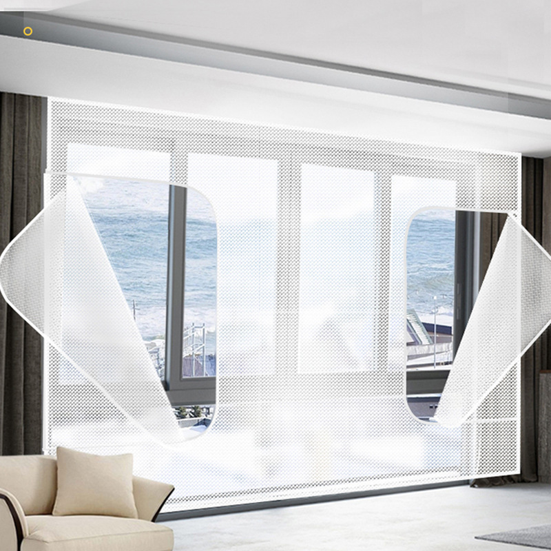 Winter Window Windproof and Warm Film Sealing Window Thickeneded Plastic Cloth Winter Windshield Curtains Anti-Cold Insulation Anti-Freeze Sunshade