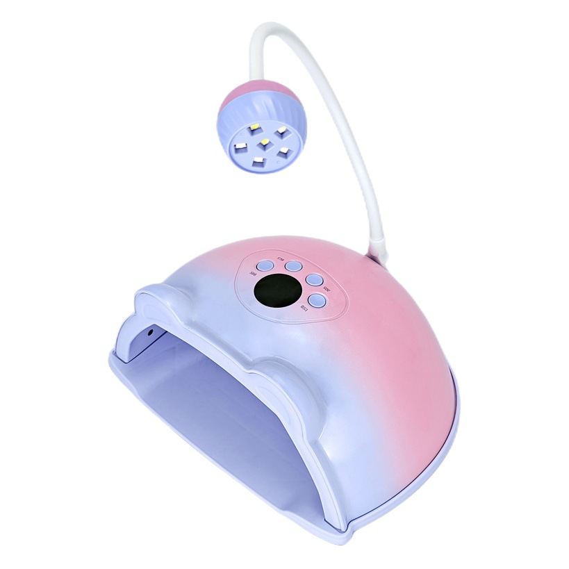 Lámpara de fototerapia de uñas creativa 2 - en - 1 Lámpara de uñas de gel de manil seco rápido Lámpara de uñas doméstica conveniente Lámpara de uñas de horno Amazon