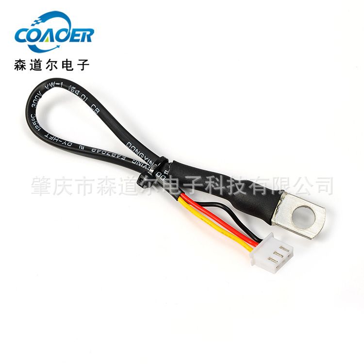 线耳型18B20数字温度传感器 冷库粮仓感温探头 测温误差0.1℃