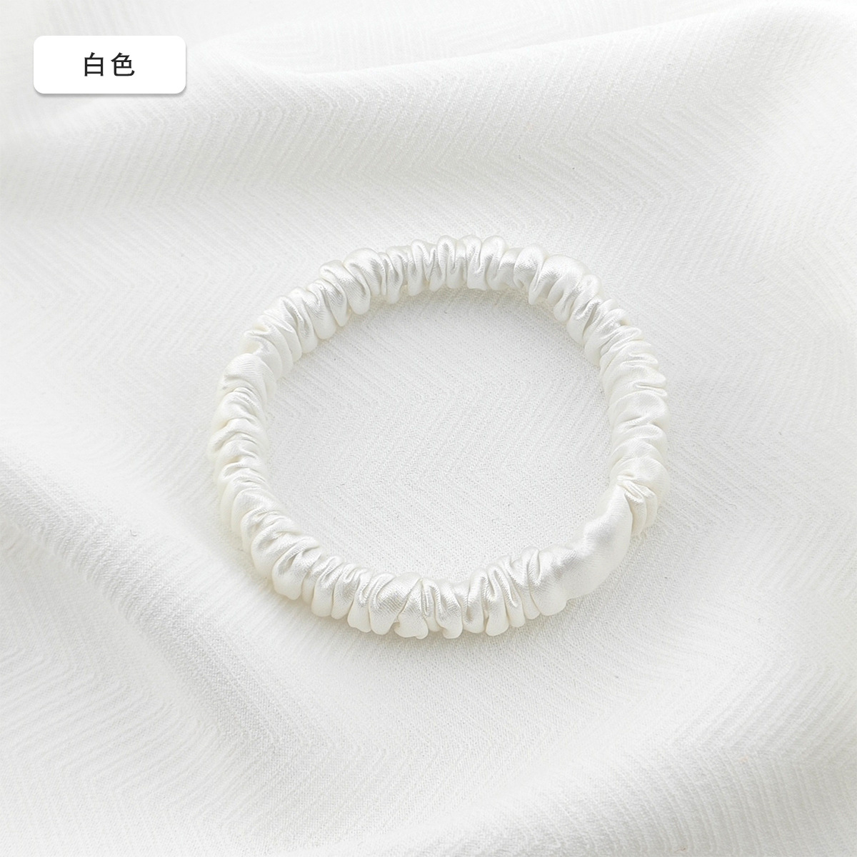 19 mm mm 1 cm anillo de cabello de seda 100% anillo de cabello de seda pequeño tocado de cabello de cuerda de seda de alta calidad anillo de cabello de intestino delgado